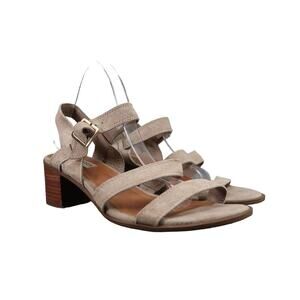 Steve Madden Shoe Women 8.5 Sandal Fashion Block Heel Buckle Strap Leather Rayme